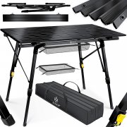 Kesser 90 x 53cm Camping Klapptisch mit Aluminiumrahmen inkl. Tragetasche