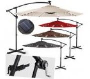 KESSER&reg; Alu Sonnenschirm LED &Oslash;300cm Ampelschirm + Handkurbel f&uuml;r 87,90&euro; statt 94,80&euro;