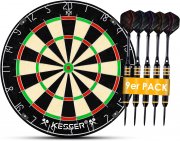 KESSER Classic Professional Dartboard mit 9 Dartpfeile