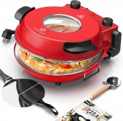 KESSER Elektrischer Pizza-Ofen bis 400 Grad inkl. Pizzaschneider & Rezeptbuch