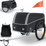 Kesser Fahrrad- und Transportanh&auml;nger 120 Liter mit Kupplung inkl. Abdeckung