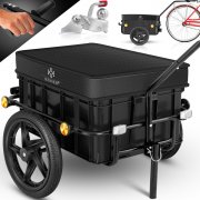 Kesser Handwagen mit Fahrradanh&auml;nger-Kupplung 70 Liter Fassungsverm&ouml;gen