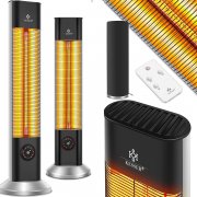 Kesser Infrarot Turmheizstrahler 2000 Watt inkl. Fernbedienung und Schutzh&uuml;lle