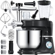Kesser K-KM 3000 3 in 1 K&uuml;chenmaschine mit Fleischwolf und Mixaufsatz
