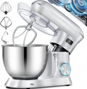 KESSER KM-2000 K&uuml;chenmaschine mit Knet- und R&uuml;hrfunktion und 7.6 Liter Edelstahlsch&uuml;ssel