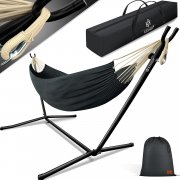 Kesser Lake Indoor & Outdoor XXL Doppelh&auml;ngematte f&uuml;r 2 Personen mit Gestell