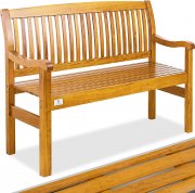 Kesser Massivholz Gartenbank 125x62x90cm f&uuml;r 2 bis 3 Personen
