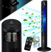 KESSER oszillierender Turmventilator mit 3 Geschwindigkeitsstufen + Timer inkl. Fernbedienung