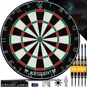 KESSER Professional Dartboard mit 9 Dartpfeile, Zubeh&ouml;r inkl. Montageset
