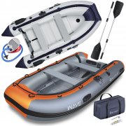 KESSER Schlauchboot mit 2 Sitzb&auml;nken, Aluboden, Luftpumpe, Reparaturset und Paddel bis 4 Personen