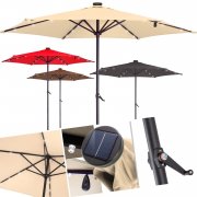 Kesser Sonnenschirm (270cm) mit Solar-LED-Lichtern f&uuml;r 44,80&euro; inkl. Versand