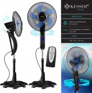 KESSER Standventilator mit Fernbedienung und Timer