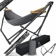 KESSER Vill Indoor & Outdoor H&auml;ngematte mit Gestell inkl. Tragetasche