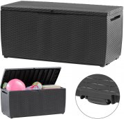 Keter Capri 310 Liter wetter- und UV-lichtbest&auml;ndige Auflagenbox mit Rollen