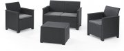 Keter Emma Lounge-Sitzgruppe mit Sitzkissen