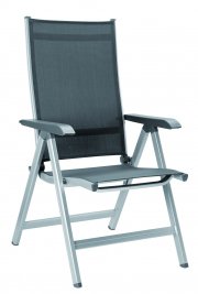 KETTLER Multipositionssessel Basic Plus, Aluminium silber, 60 x 70 x 109 cm