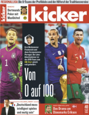 kicker Schnupperabo (26 Ausgaben) 50 Euro Geldpr&auml;mie 
