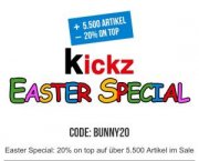 KICKZ Special 20% on top auf Artikel im Sale