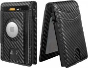 Kidcia Airtag Wallet Mini Portemonnaie und Kartenetui mit RFID Blocker