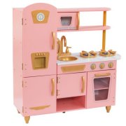 Kidkraft Limited Edition Vintage-Spielk&uuml;che &ndash; Rosa & Gold