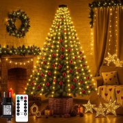 Kimuwote 280 LEDs Weihnachtsbaum Lichterkette mit Ring