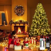 Kimuwote 2M 280 LEDs Weihnachtsbaum Lichterkette mit Fernbedienung