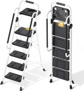 KINGRACK Trittleiter mit 5 Stufen f&uuml;r unter 83&euro; bei Amazon