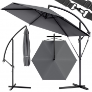 Kingsleeve 300 cm Kurbel Ampelschirm mit St&auml;nder und UV Schutz 80+