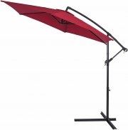 Kingsleeve 300cm Kurbel Sonnenschirm Brazil mit UV-Schutz 50+ inkl. St&auml;nder