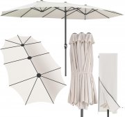 Kingsleeve Kurbel Doppelsonnenschirm 460x270 cm mit UV Schutz 80+ inkl. Schutzh&uuml;lle