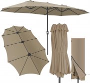 Kingsleeve Kurbel Doppelsonnenschirm 460x270 cm mit UV-Schutz 80+ inkl. Schutzh&uuml;lle