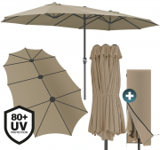 Kingsleeve Kurbel-Sonnenschirm 460x270 cm mit UV Schutz 80+ Schutzh&uuml;lle