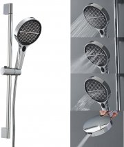 KINSE 4-Funktionen Handbrause mit Schlauch und Wandhalterung