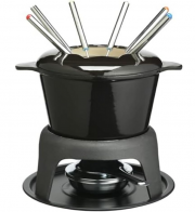 Kitchen Craft Mater Class Fondue-Set aus Gusseisen f&uuml;r Schokolade, K&auml;se und Fleisch