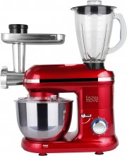 Kitchen Move BAT-1519BM Red K&uuml;chenmaschine mit Fleischwolf und Mixer