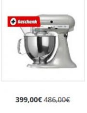 Kitchenaid 5KSM150PSEMC Artisan K&uuml;chenmaschine f&uuml;r 399&euro; (statt 429&euro;) + GRATIS Fleischwolf 