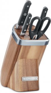 KitchenAid KKFMA05AA Messerblock 5-teilig Echtholz bei Computeruniverse f&uuml;r 99,99 Euro