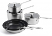 KitchenAid Stainless Steel Edelstahl Kochgeschirr-Set 8-teilig f&uuml;r alle Herdarten