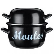Kitchencraft Emaillierter Muscheltopf, Edelstahl, 18 cm f&uuml;r 15,98&euro; statt 18,98&euro;