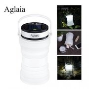klappbare Camping-Laterne solar- und USB-aufladbare mit 800 mAh Powerbank f&uuml;r 4,73&euro;