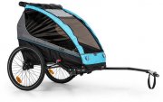 Klarfit Kiddy King 2-Sitzer Fahrradanh&auml;nger f&uuml;r Kinder