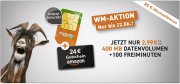 klarmobil Smartphone Flat 400 f&uuml;r eff. 2,41 &euro; mtl. + 24 &euro; Amazon-Gutschein!