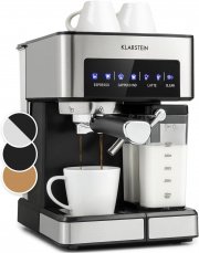 Klarstein Arabica Comfort Espresso Siebtr&auml;germaschine mit Milchaufsch&auml;umer