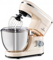 Klarstein Bella Mini creme K&uuml;chenmaschine mit 4 Liter Edelstahl-R&uuml;hrsch&uuml;ssel und Pulsfunktion