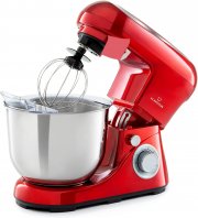 Klarstein Bella Pico K&uuml;chenmaschine mit 5 L Edelstahl-R&uuml;hrsch&uuml;ssel, Schneebesen, R&uuml;hr- & Knethaken
