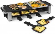 Klarstein Bistecca Raclette-Grill mit Metall-Grillplatte & Natursteinplatte