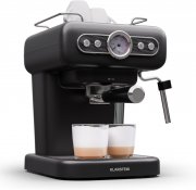 Klarstein Espressionata Evo black Siebtr&auml;germaschine mit Milchaufsch&auml;umer
