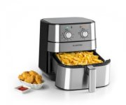 Klarstein Hei&szlig;luftfritteuse 1700W 5,4L Airfryer Timer silber f&uuml;r 65,24&euro; statt 77,99&euro;