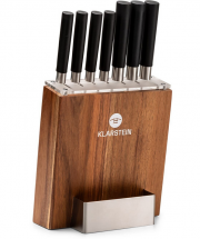 Klarstein Kitano 7-teiliges K&uuml;chenmesser Set mit Messerblock