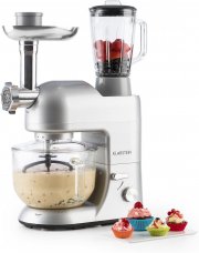 Klarstein Lucia 2G Argentea K&uuml;chmenmaschine mit Fleischwolf inkl. Pasta-Aufs&auml;tze